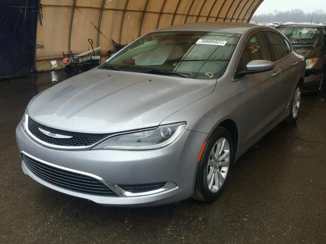 1C3CCCAB3FN562576 - 2015 CHRYSLER 200 LIMITE SILVER photo 2