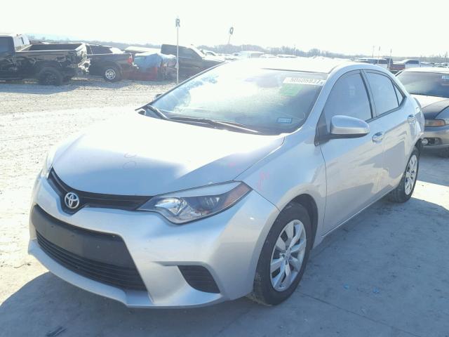 5YFBURHE6EP113479 - 2014 TOYOTA COROLLA L SILVER photo 2