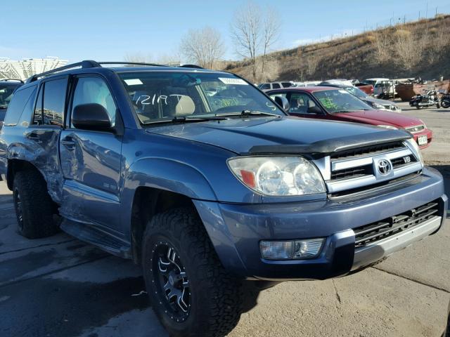 JTEBT14R338003328 - 2003 TOYOTA 4RUNNER SR BLUE photo 1