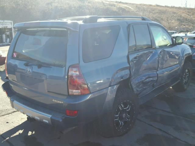 JTEBT14R338003328 - 2003 TOYOTA 4RUNNER SR BLUE photo 4