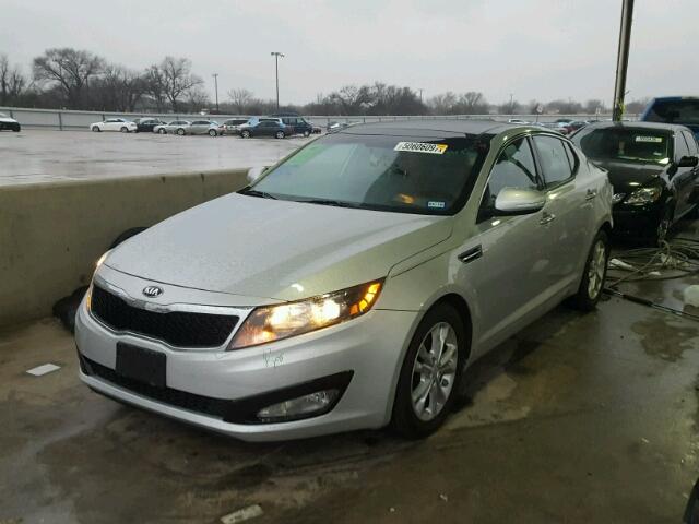 5XXGN4A79DG168453 - 2013 KIA OPTIMA EX GRAY photo 2