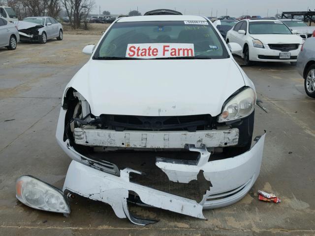 2G1WA5EK8A1168787 - 2010 CHEVROLET IMPALA LS WHITE photo 9