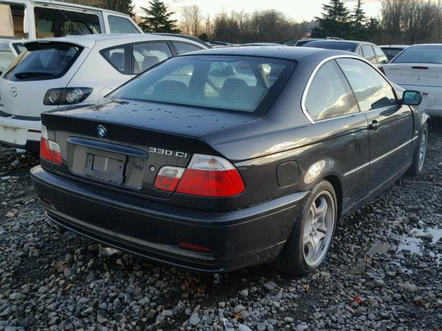 WBABN53432JU26832 - 2002 BMW 330 CI BLACK photo 4