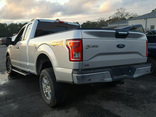 1FTFX1EG8FFC51811 - 2015 FORD F150 SUPER SILVER photo 3