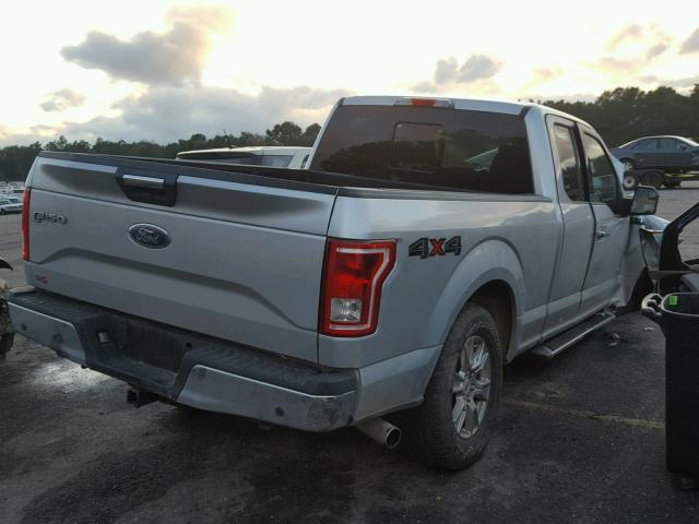 1FTFX1EG8FFC51811 - 2015 FORD F150 SUPER SILVER photo 4