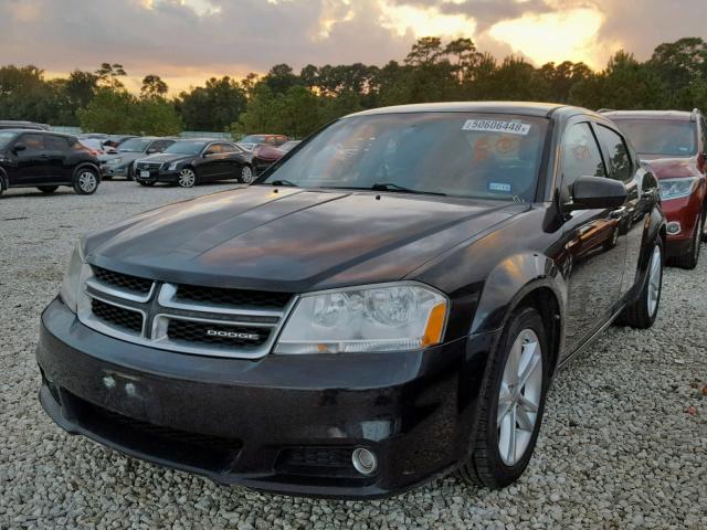 1B3BD1FG8BN513382 - 2011 DODGE AVENGER MA BLACK photo 2