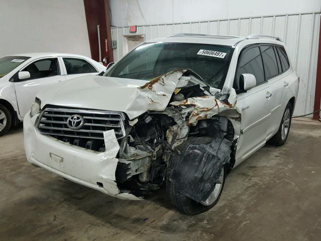 JTEDS42A482062425 - 2008 TOYOTA HIGHLANDER WHITE photo 2