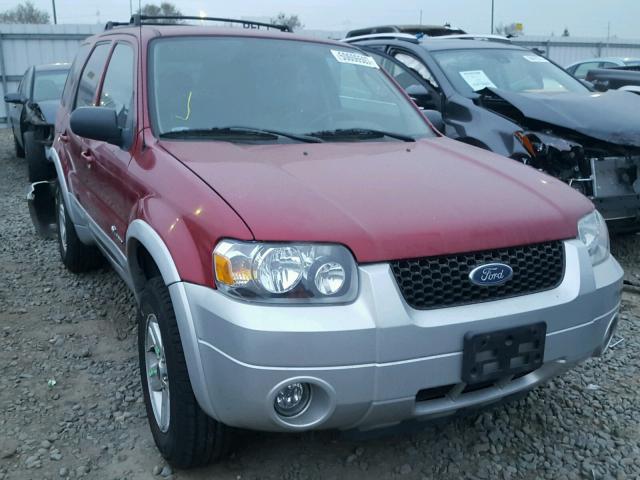 1FMYU95H96KC06243 - 2006 FORD ESCAPE HEV RED photo 1