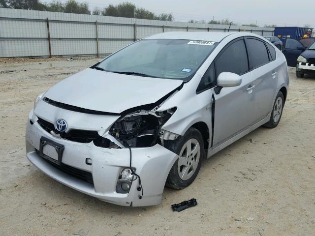 JTDKN3DU6B1380547 - 2011 TOYOTA PRIUS SILVER photo 2