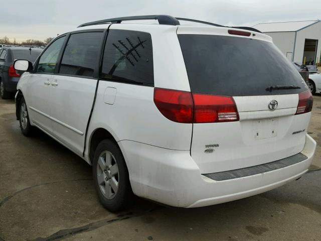 5TDZA23C15S313567 - 2005 TOYOTA SIENNA CE WHITE photo 3