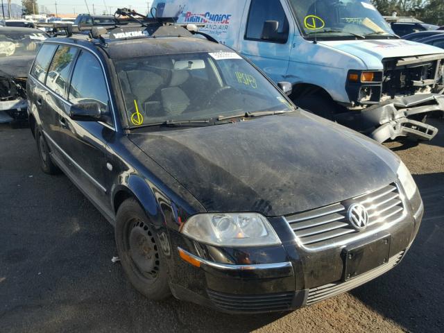 WVWND63BX3E378795 - 2003 VOLKSWAGEN PASSAT GL BLACK photo 1