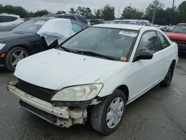 1HGEM22525L023527 - 2005 HONDA CIVIC LX WHITE photo 2