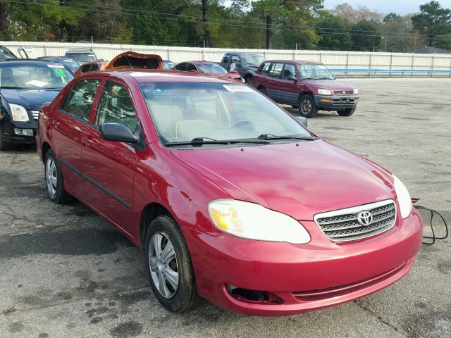 JTDBR32E070103843 - 2007 TOYOTA COROLLA CE RED photo 1