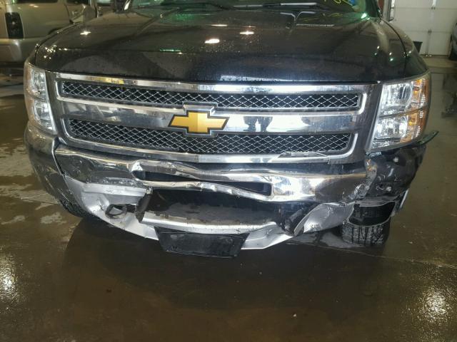 3GCPKSE70DG259048 - 2013 CHEVROLET SILVERADO BLACK photo 9