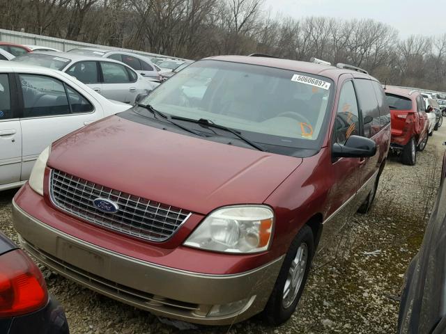 2FMDA582X4BA75774 - 2004 FORD FREESTAR L RED photo 1