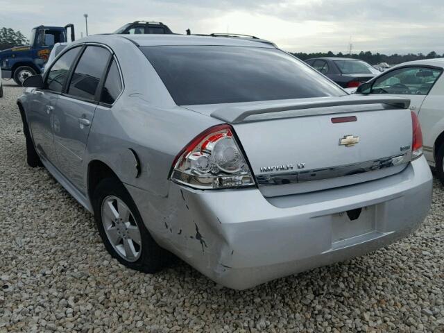 2G1WB5EKXA1175480 - 2010 CHEVROLET IMPALA LT SILVER photo 3