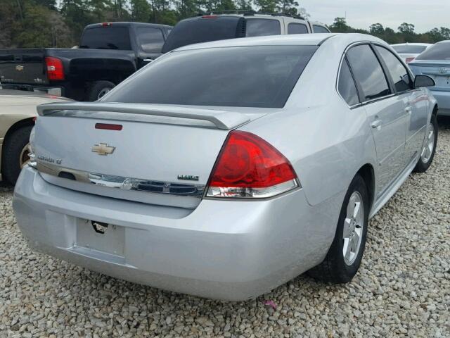 2G1WB5EKXA1175480 - 2010 CHEVROLET IMPALA LT SILVER photo 4