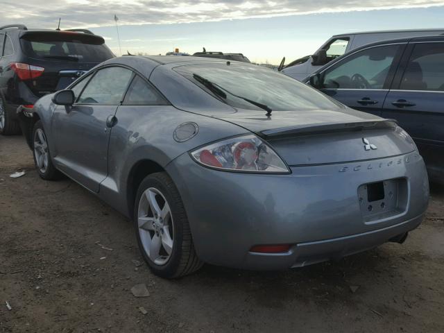 4A3AK34T67E012698 - 2007 MITSUBISHI ECLIPSE GT GRAY photo 3