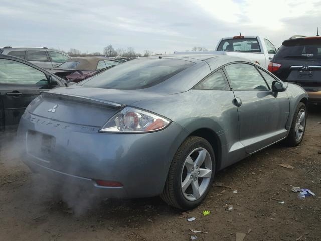 4A3AK34T67E012698 - 2007 MITSUBISHI ECLIPSE GT GRAY photo 4