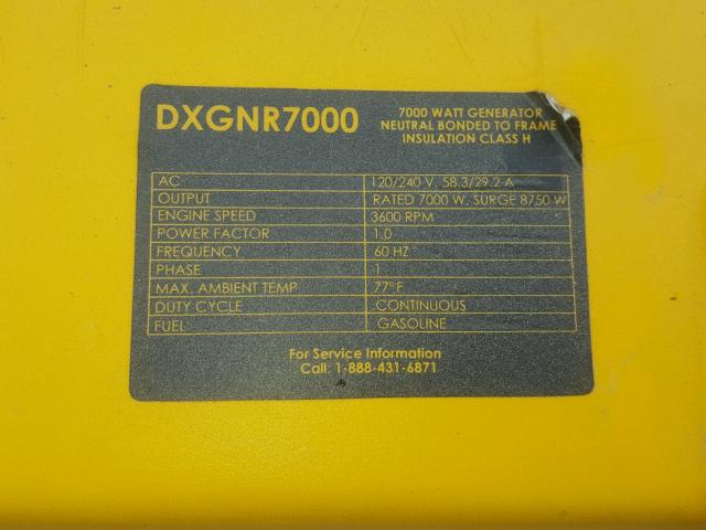 DXGNR700 - 2017 DEWA GENERATOR ORANGE photo 10