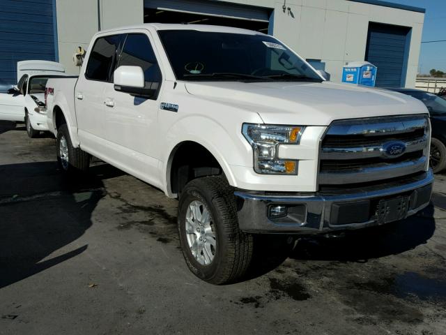 1FTEW1EP1GKF03471 - 2016 FORD F150 SUPER WHITE photo 1