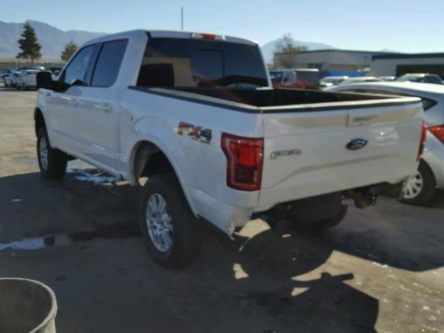 1FTEW1EP1GKF03471 - 2016 FORD F150 SUPER WHITE photo 3