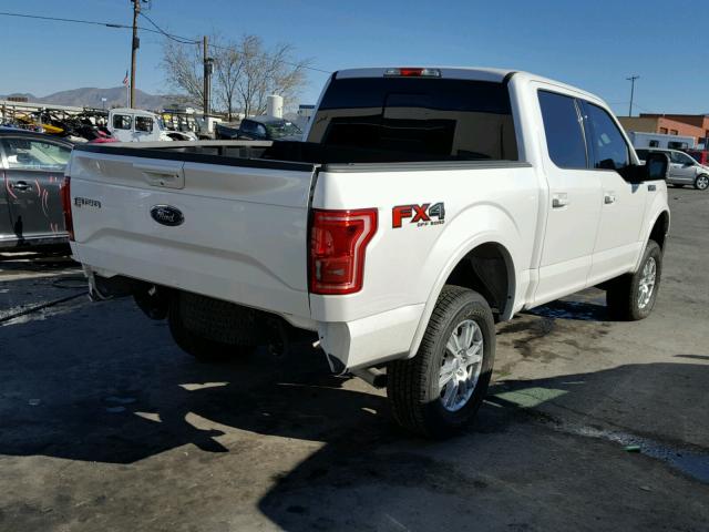 1FTEW1EP1GKF03471 - 2016 FORD F150 SUPER WHITE photo 4