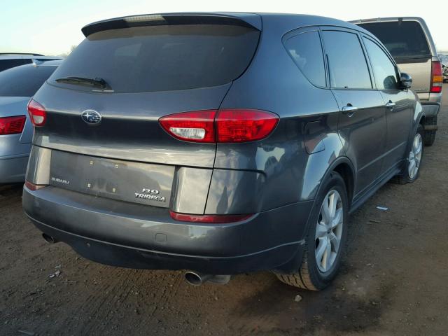 4S4WX85D774407893 - 2007 SUBARU B9 TRIBECA GRAY photo 4