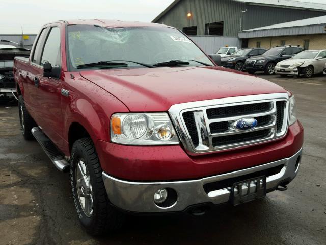 1FTPX14V78FB19226 - 2008 FORD F150 RED photo 1