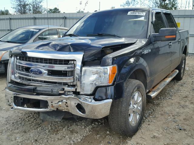 1FTFW1EF8EFA08119 - 2014 FORD F150 SUPER BLACK photo 2