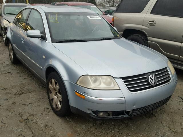 WVWRH63B72P078317 - 2002 VOLKSWAGEN PASSAT GLX BLUE photo 1