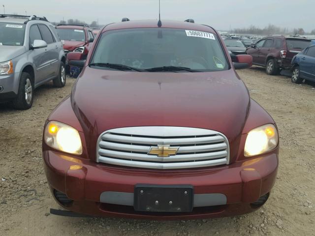 3GNCA23B99S544917 - 2009 CHEVROLET HHR LT MAROON photo 9