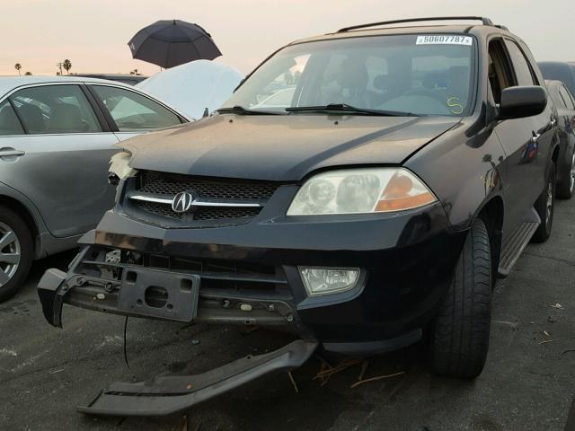 2HNYD18812H530218 - 2002 ACURA MDX TOURIN BLACK photo 2