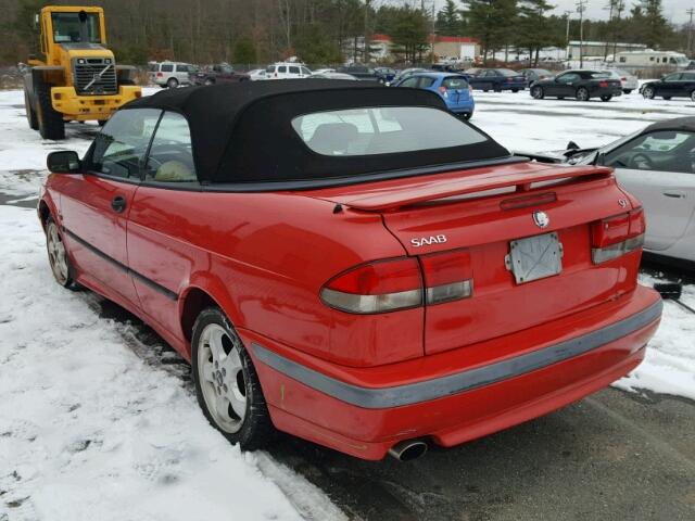 YS3DF78K317000686 - 2001 SAAB 9-3 SE RED photo 3