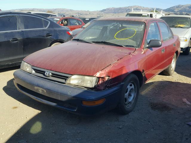 1NXBA02E1TZ485580 - 1996 TOYOTA COROLLA RED photo 2