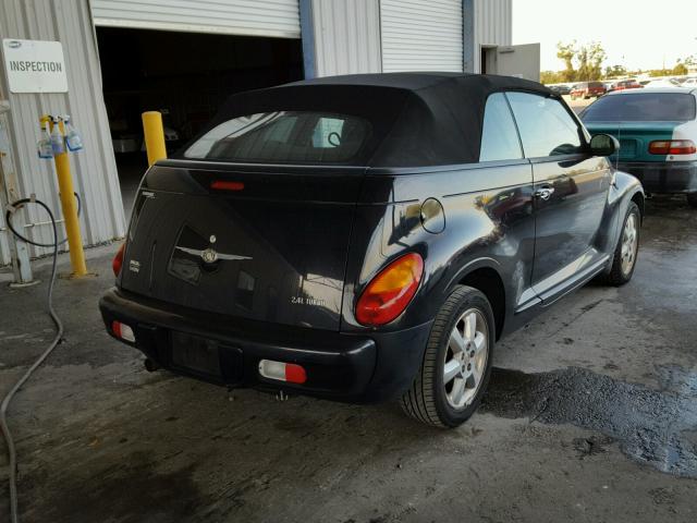 3C3EY55E25T505536 - 2005 CHRYSLER PT CRUISER BLACK photo 4