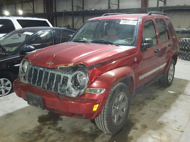 1J4GL58K06W118736 - 2006 JEEP LIBERTY LI RED photo 2