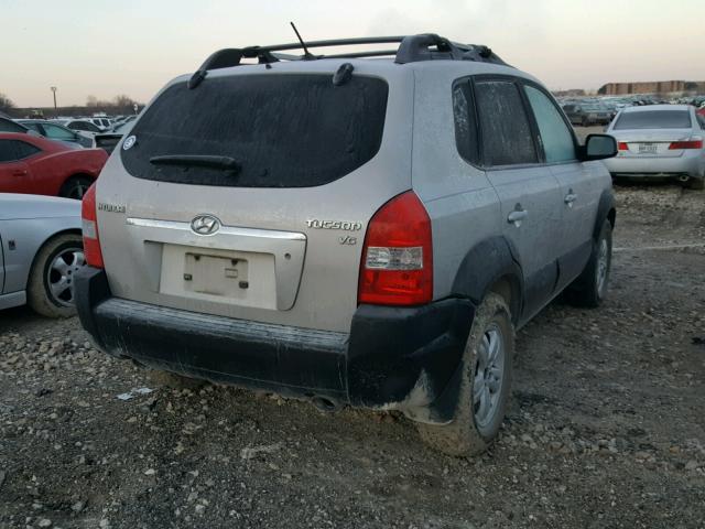 KM8JN12D16U439958 - 2006 HYUNDAI TUCSON GLS SILVER photo 4