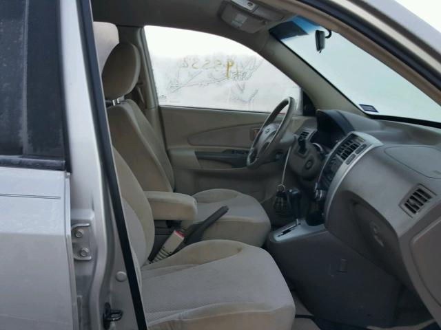 KM8JN12D16U439958 - 2006 HYUNDAI TUCSON GLS SILVER photo 5