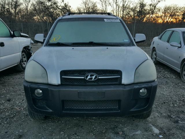 KM8JN12D16U439958 - 2006 HYUNDAI TUCSON GLS SILVER photo 9