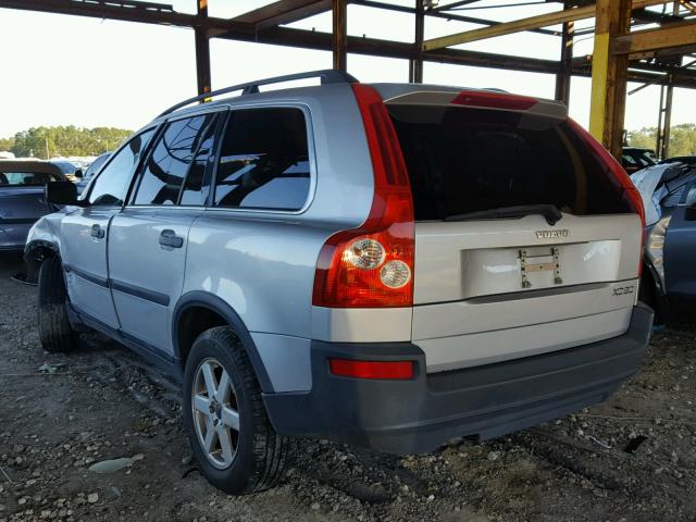 YV1CY59H741100070 - 2004 VOLVO XC90 GRAY photo 3