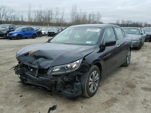 1HGCR2F30FA035500 - 2015 HONDA ACCORD LX BLACK photo 2