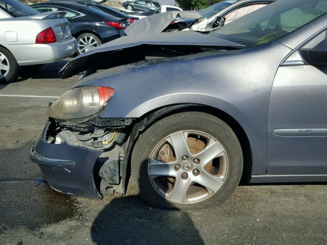 JH4KB16595C004631 - 2005 ACURA RL GRAY photo 9