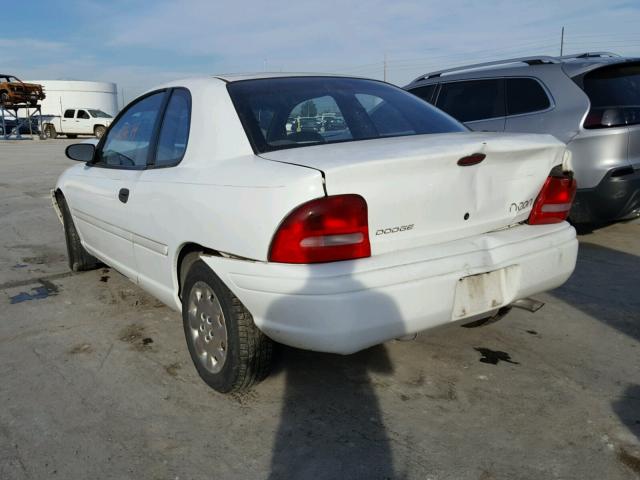 1B3ES42C8XD118414 - 1999 DODGE NEON HIGHL WHITE photo 3