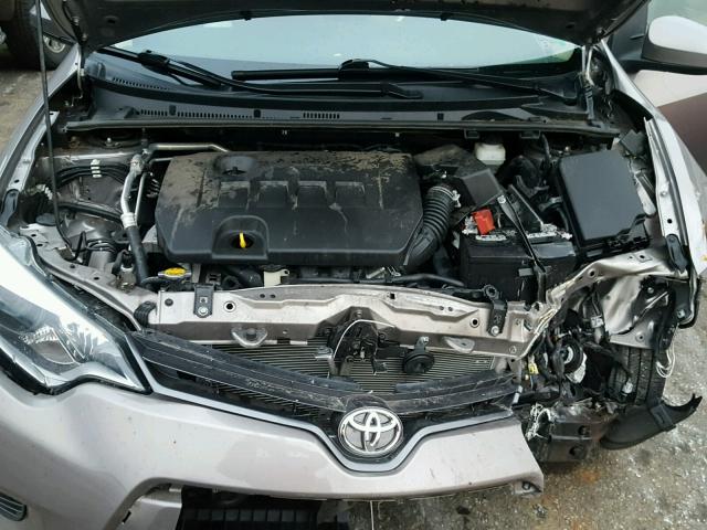 2T1BURHE9FC308767 - 2015 TOYOTA COROLLA L SILVER photo 7