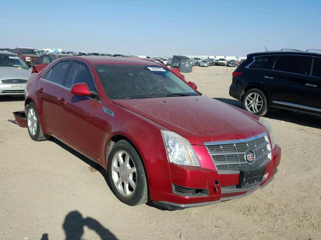 1G6DF577080176710 - 2008 CADILLAC CTS RED photo 1