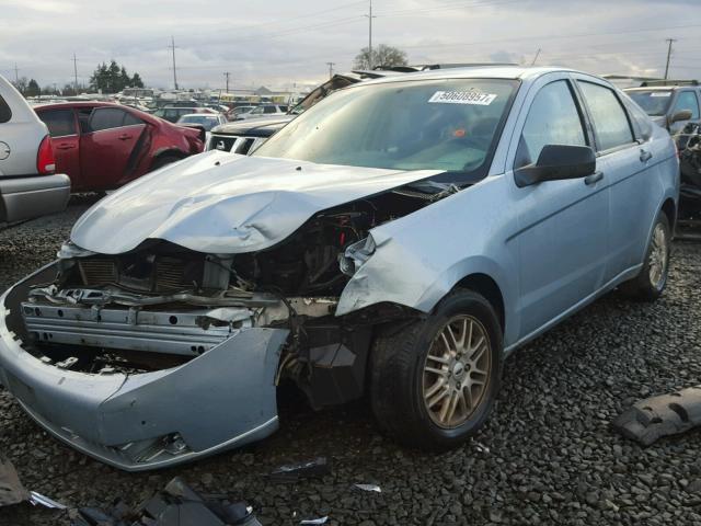 1FAHP35N19W164264 - 2009 FORD FOCUS SE BLUE photo 2