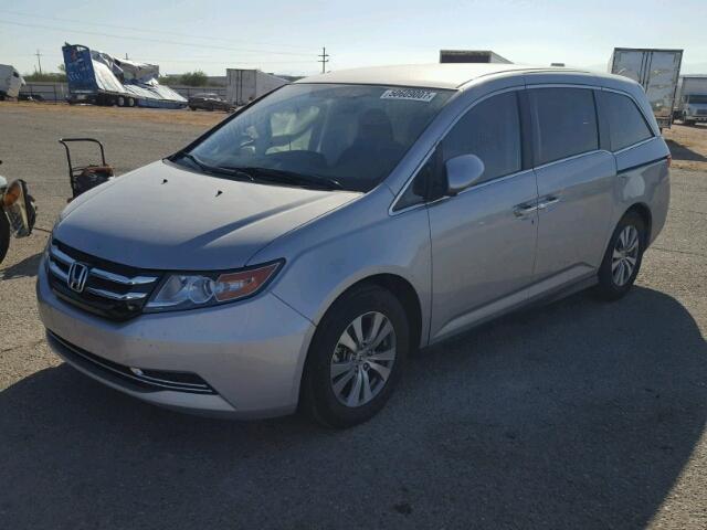 5FNRL5H44EB105202 - 2014 HONDA ODYSSEY EX SILVER photo 2