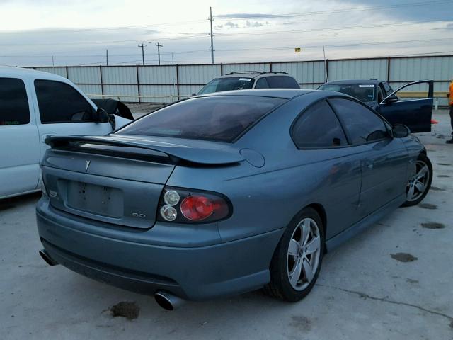 6G2VX12U66L535307 - 2006 PONTIAC GTO BLUE photo 4