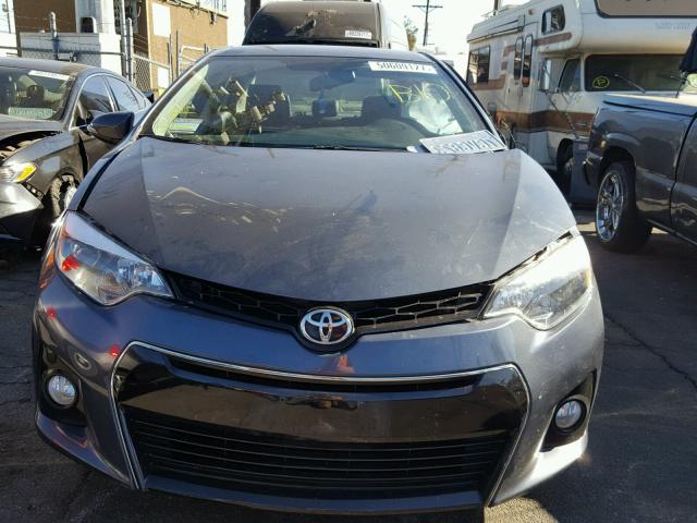 5YFBURHE4EP030178 - 2014 TOYOTA COROLLA L GRAY photo 10